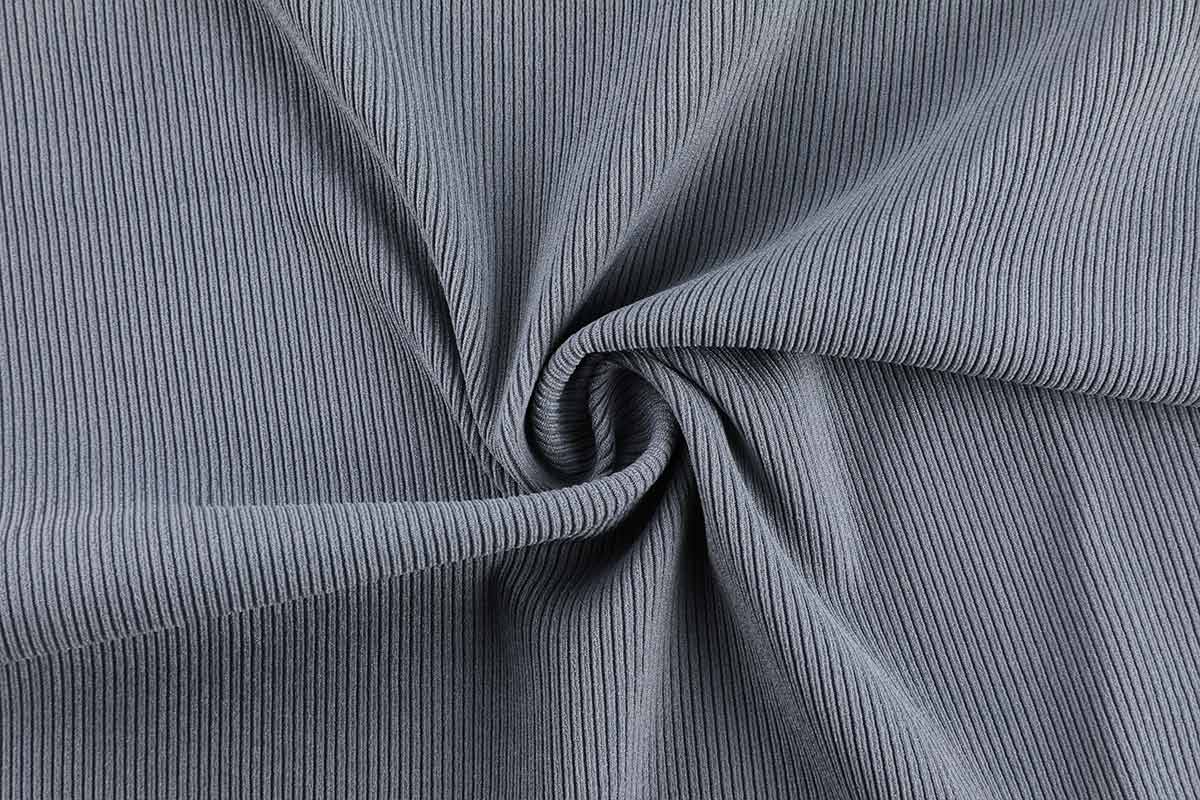 POLYESTER SPANDEX 2*1 RIB 90%POLYESTER+10%SPANDEX