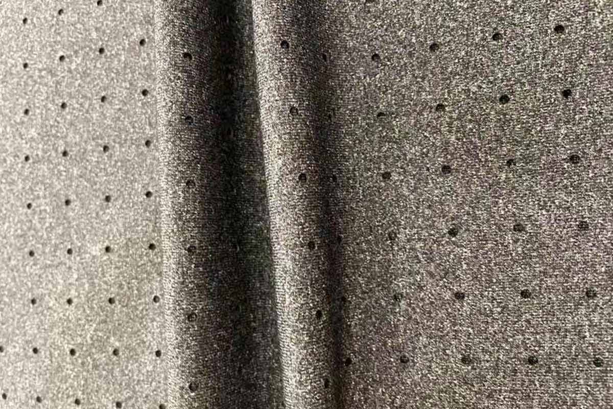 NYLON POLYESTER SPANDEX JERSEY PERFORATED 1/2